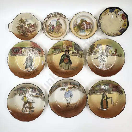 RD "Pansy" Pattern Bowl & Assorted RD