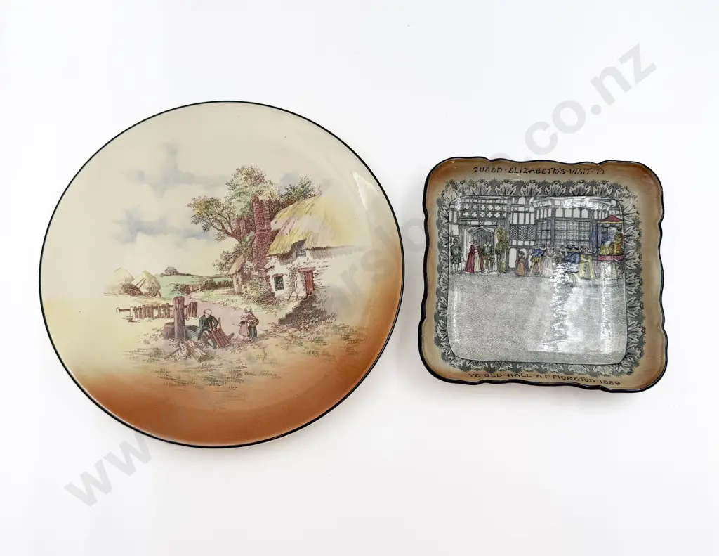Two Pieces of Assorted RD incl "Rustic England" Charger together with "Old Moreton" Dish Image 1++