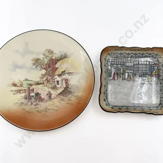 Two Pieces of Assorted RD incl "Rustic England" Charger together with "Old Moreton" Dish
