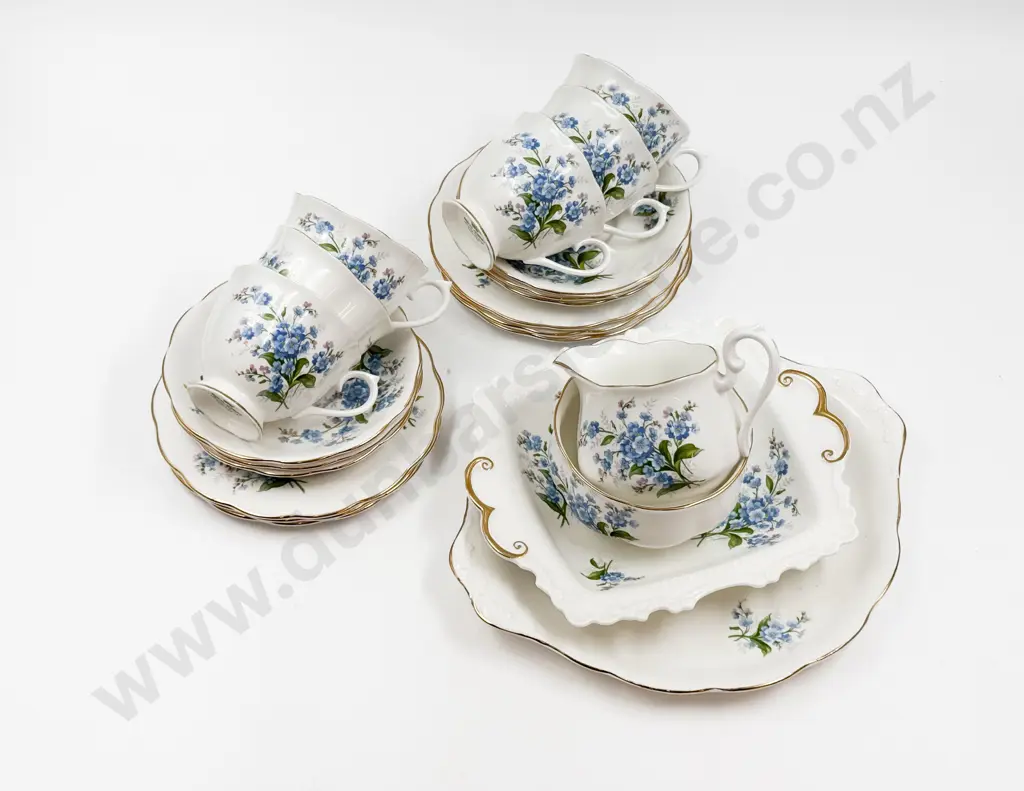 Royal Albert "Forget Me Not" Part Teaset Image 1++