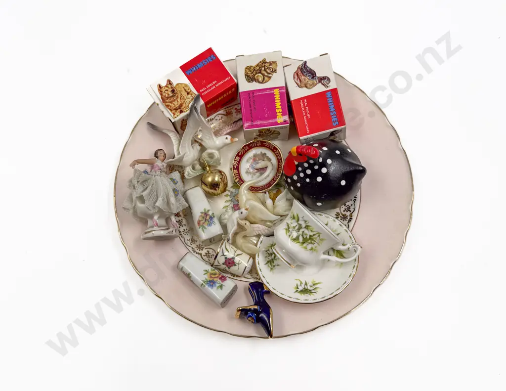 Qty of Assorted China Figures & Miniatures incl Boxed Wade Whimsies Image 1++