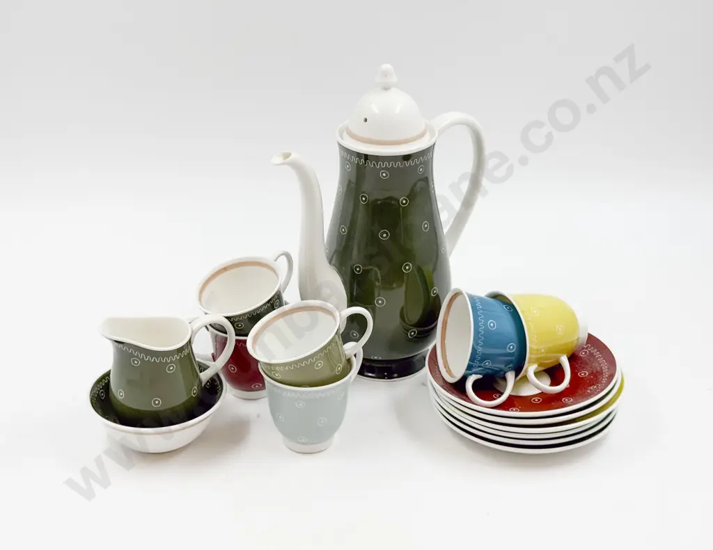 Susie Cooper Six Place Coffee Set Image 1++