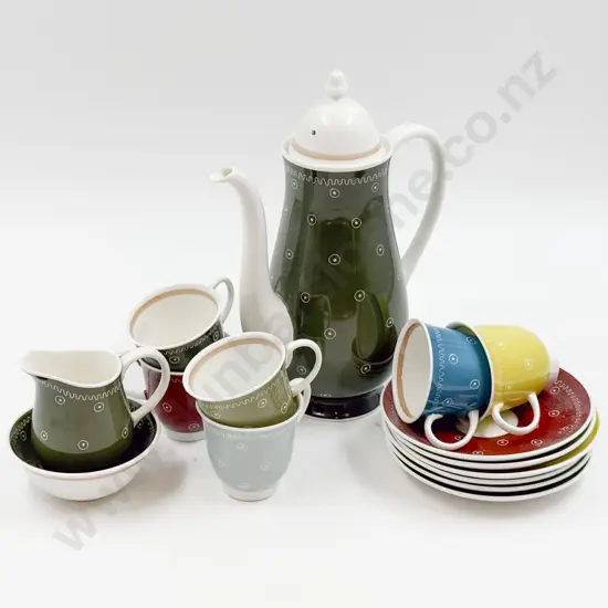 Susie Cooper Six Place Coffee Set
