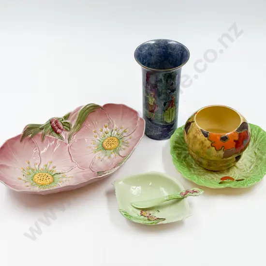 Qty of Assorted Cartlonware together with Grimades Lustre Vase