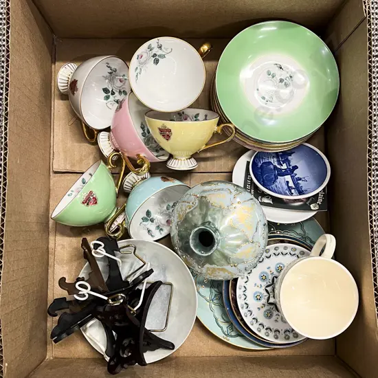 Box of Assorted Fancy China