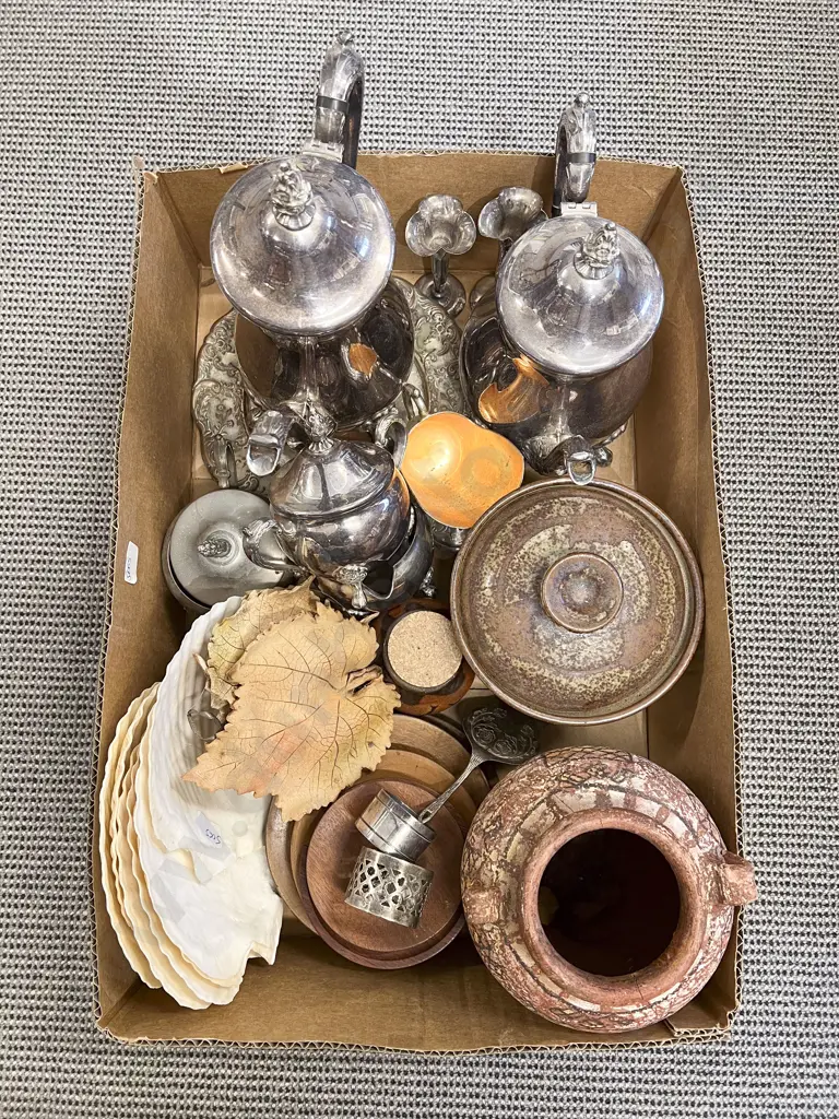 Box Qty of Assorted incl S/P Pottery etc Image 1++