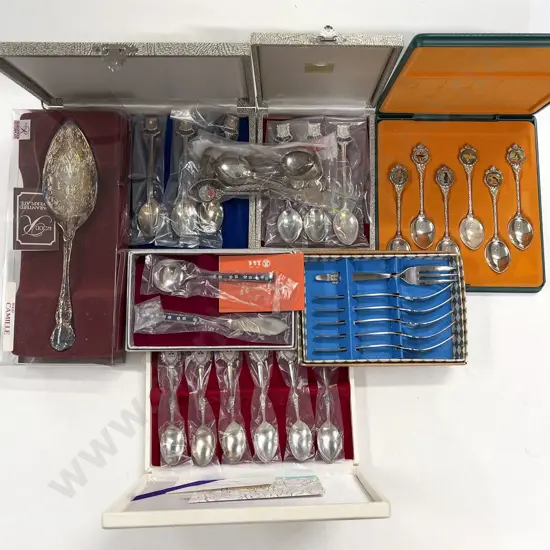 Qty of Assorted Boxed Cutlery etc