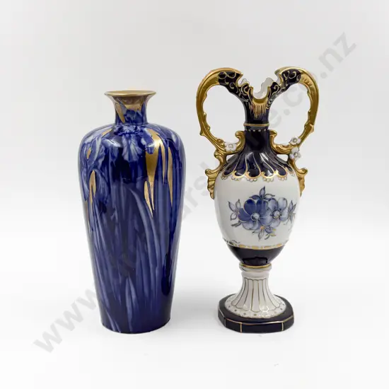 Royal Dux Mantel Vase together with Iris Pattern Vase