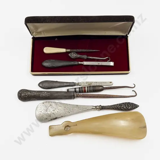 Qty of Assorted S/S & Other Handled Accoutrements