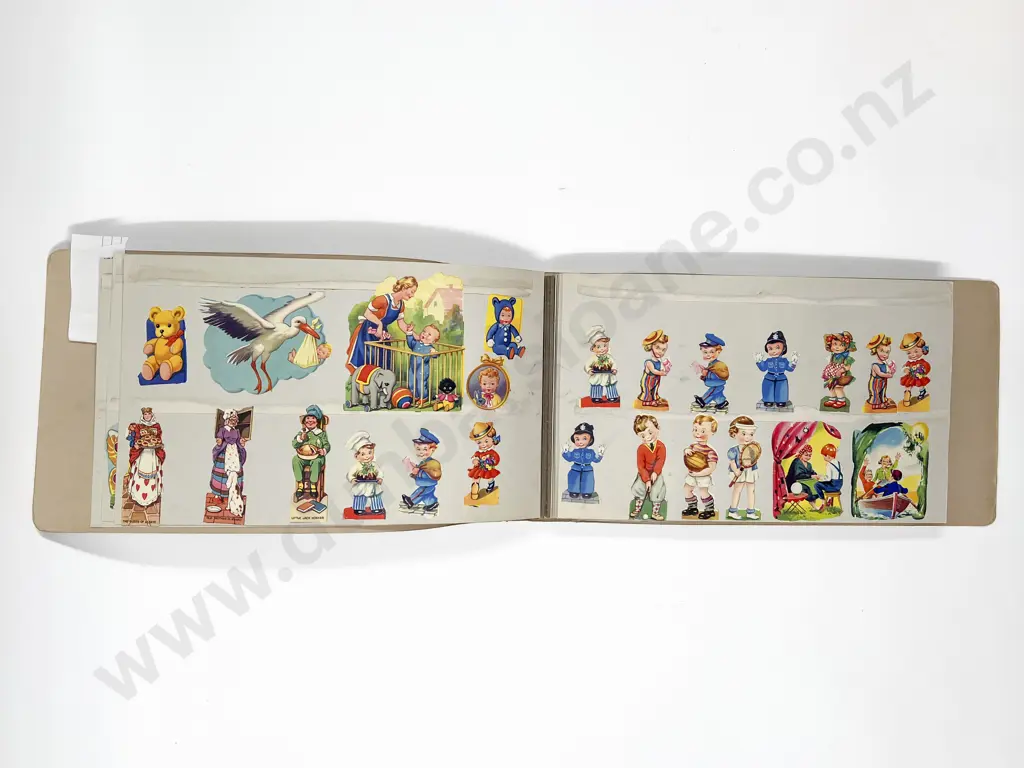 Vintage Sticker Album & Assorted Stickers Image 1++