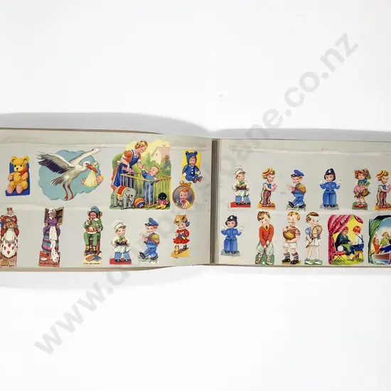 Vintage Sticker Album & Assorted Stickers