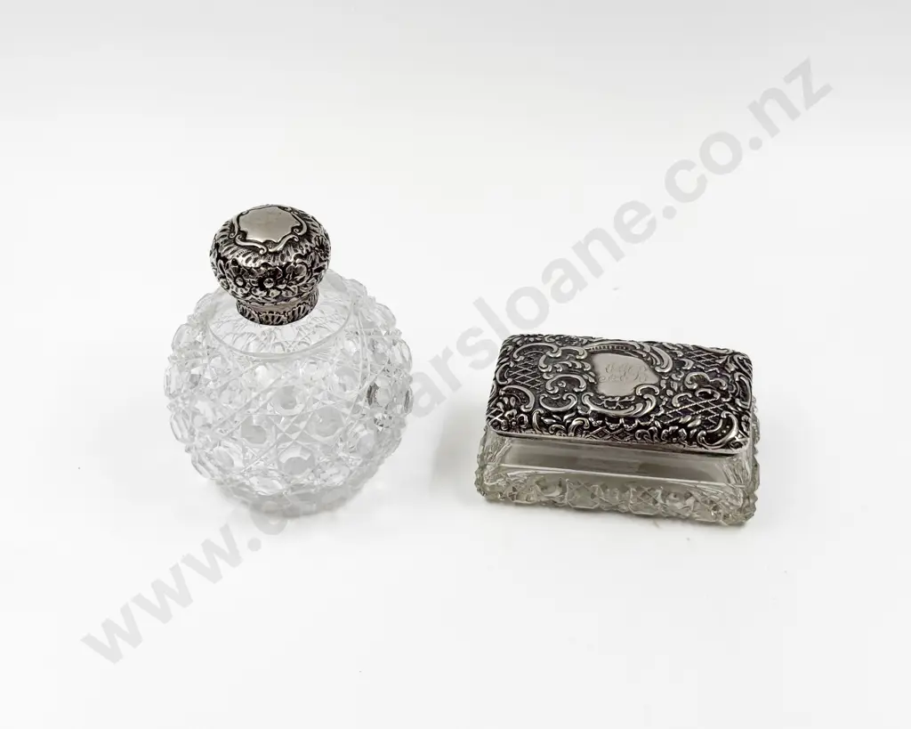 Two S/S Topped Vanity Jars Image 1++