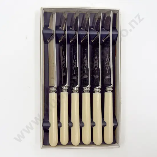 Boxed Bone Handled Six Pce Knife Set