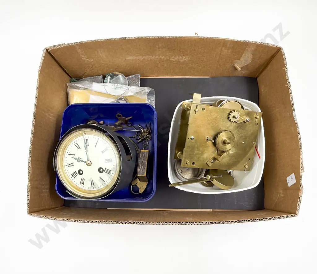 Qty of Assorted Clock Parts Image 1++