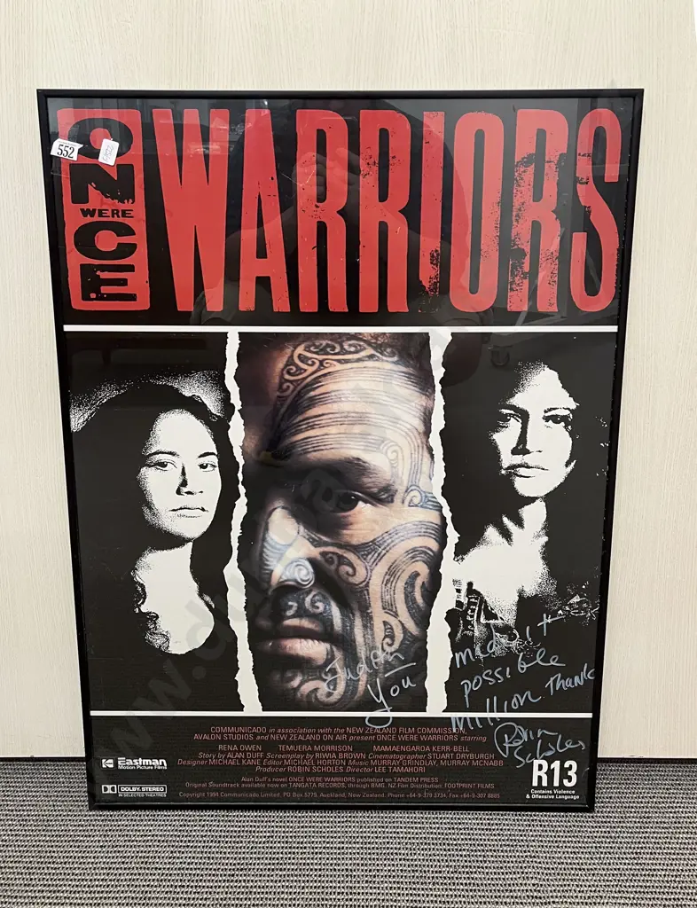 Once Were Warriors Signed Poster Image 1++