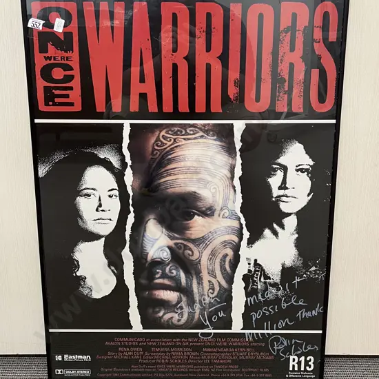 Once Were Warriors Signed Poster