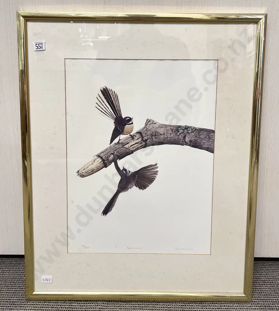 Paul Martinson - Pied Fantails - Ltd Edition Print & Four Others Image 1++
