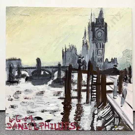 Daniel Philips - London Bridge - Oil on Canvas