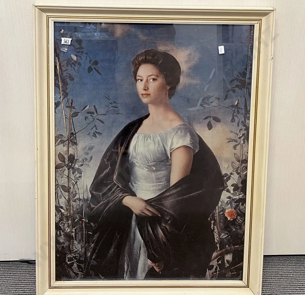 Pietro Annigoni - HRH Princess Margaret - Print Image 1++