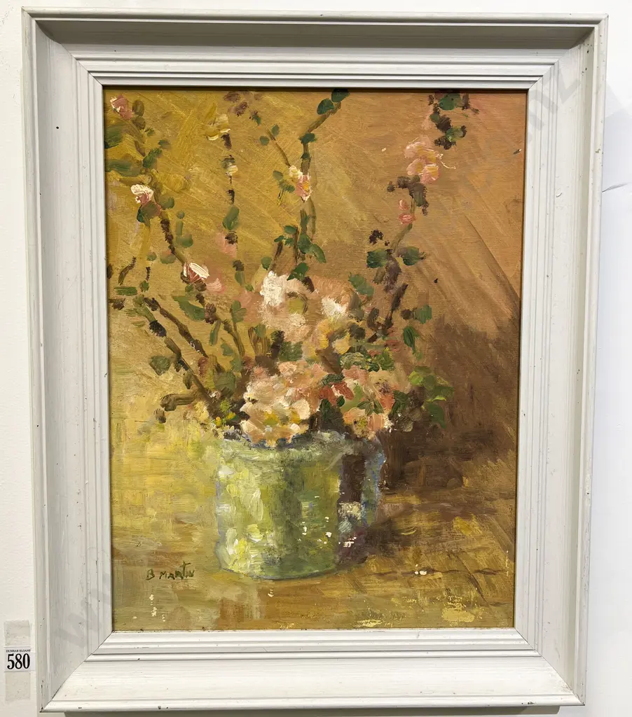 B. Martin - Floral Still Life - Oil on Board Image 1++