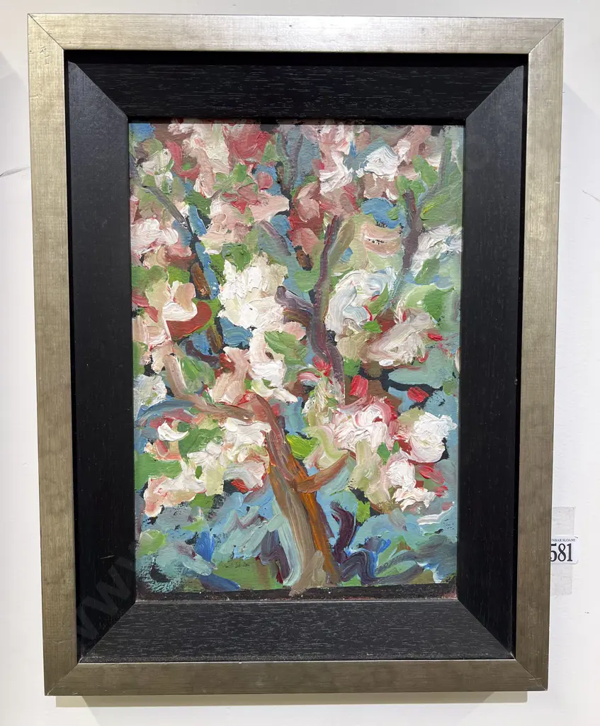 Jan Eagle - "My Cherry Tree" - Oil on Board Image 1++