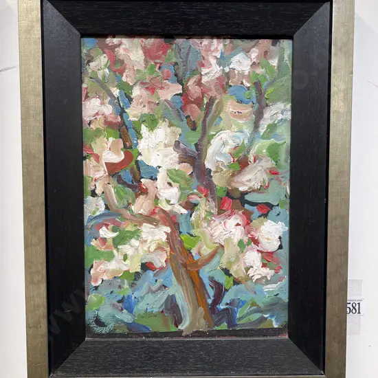 Jan Eagle - "My Cherry Tree" - Oil on Board