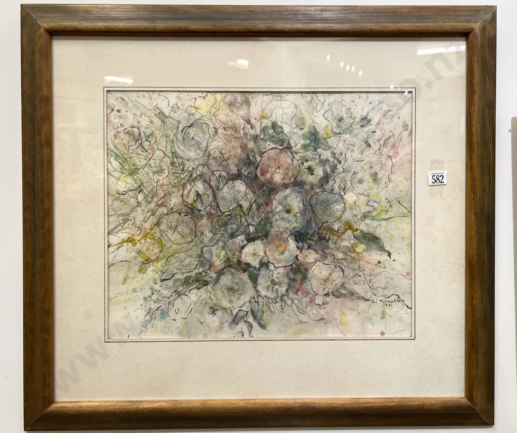 Tui McLauchlan - "Flowers from the Deserted Hours" - Watercolour Image 1++