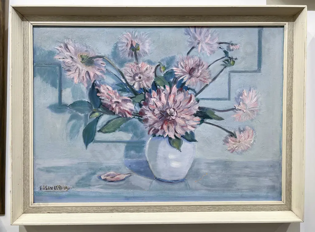 Eileen O'Reilly - Floral Still Life - Oil on Board Image 1++