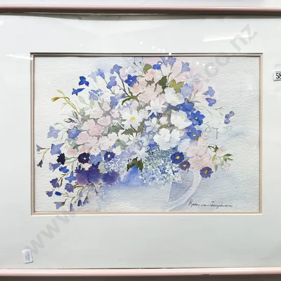 Kath Von Tunzelmann - "Flower Arrangement" - Watercolour