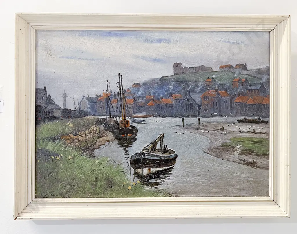 E. Storm - English Coastal Study - Oil on Board Image 1++