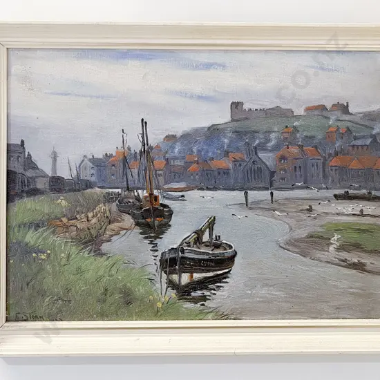 E. Storm - English Coastal Study - Oil on Board