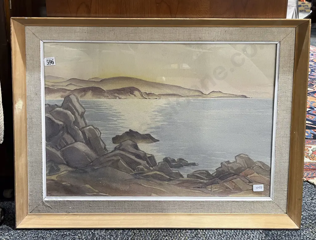 Reg Waghorn - "Wellington Heads" - Watercolour Image 1++