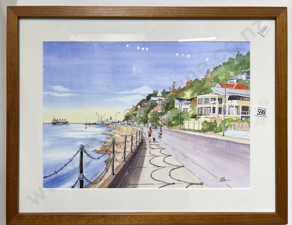 Phillipa Dawson - "Rocks Road Promenade" - Watercolour Image 1++