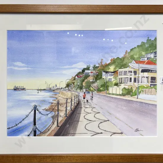 Phillipa Dawson - "Rocks Road Promenade" - Watercolour