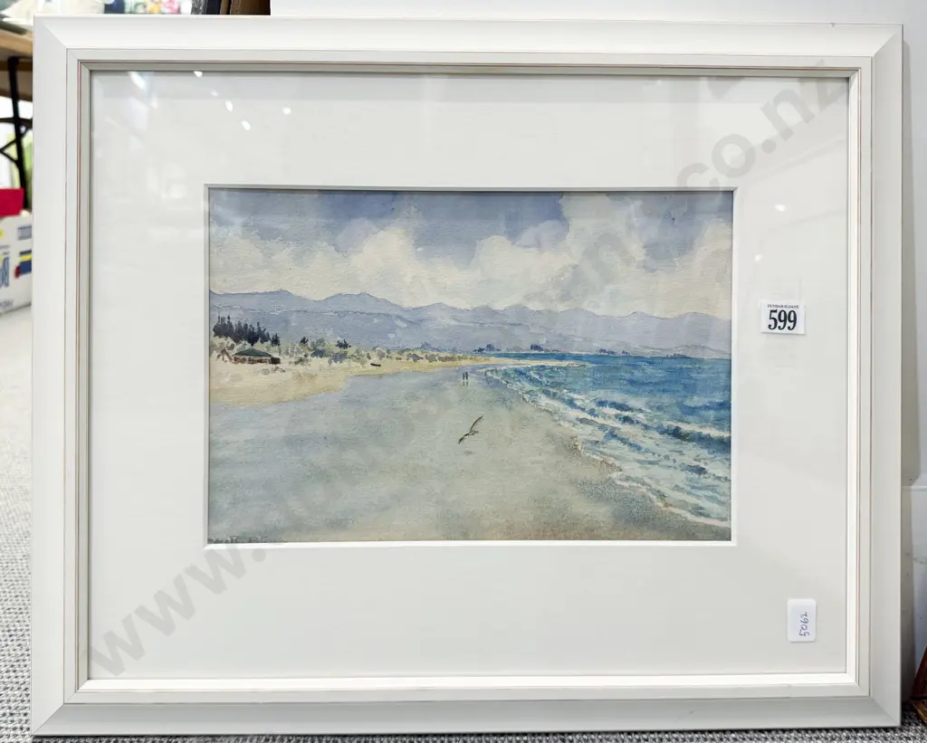 Signed Paterson - Coastal Study - Watercolour Image 1++