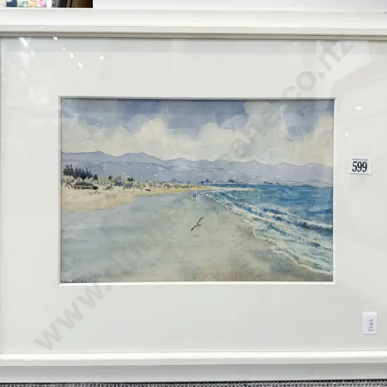 Signed Paterson - Coastal Study - Watercolour