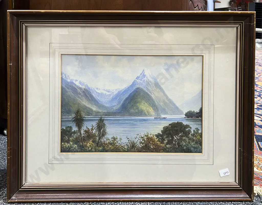 E. Malcolm - Two NZ Coastal Watercolours Image 1++