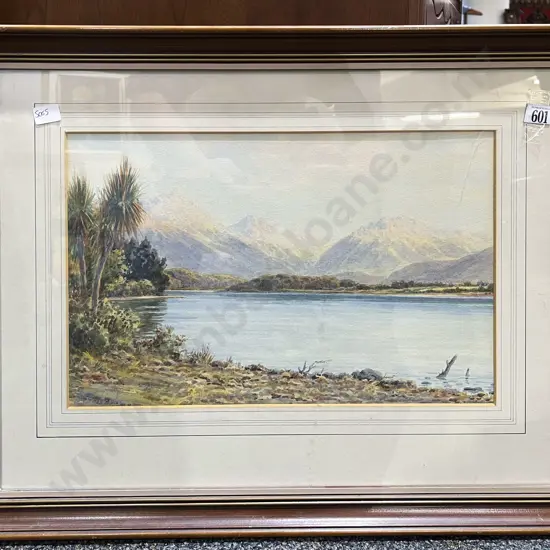 E. Malcolm - Two NZ Coastal Watercolours