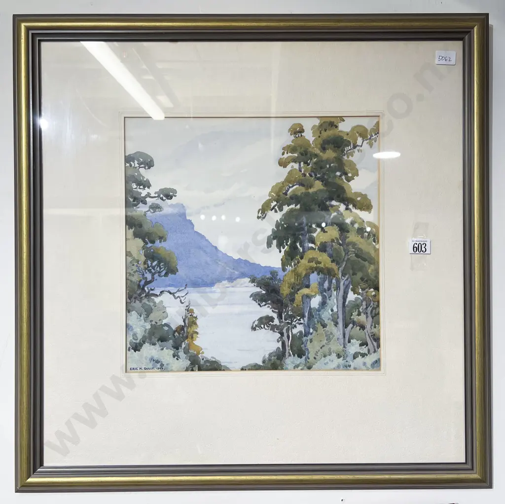 Eric N. Gully - Hillside View - Watercolour Image 1++