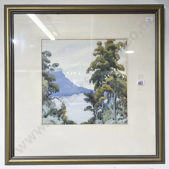 Eric N. Gully - Hillside View - Watercolour