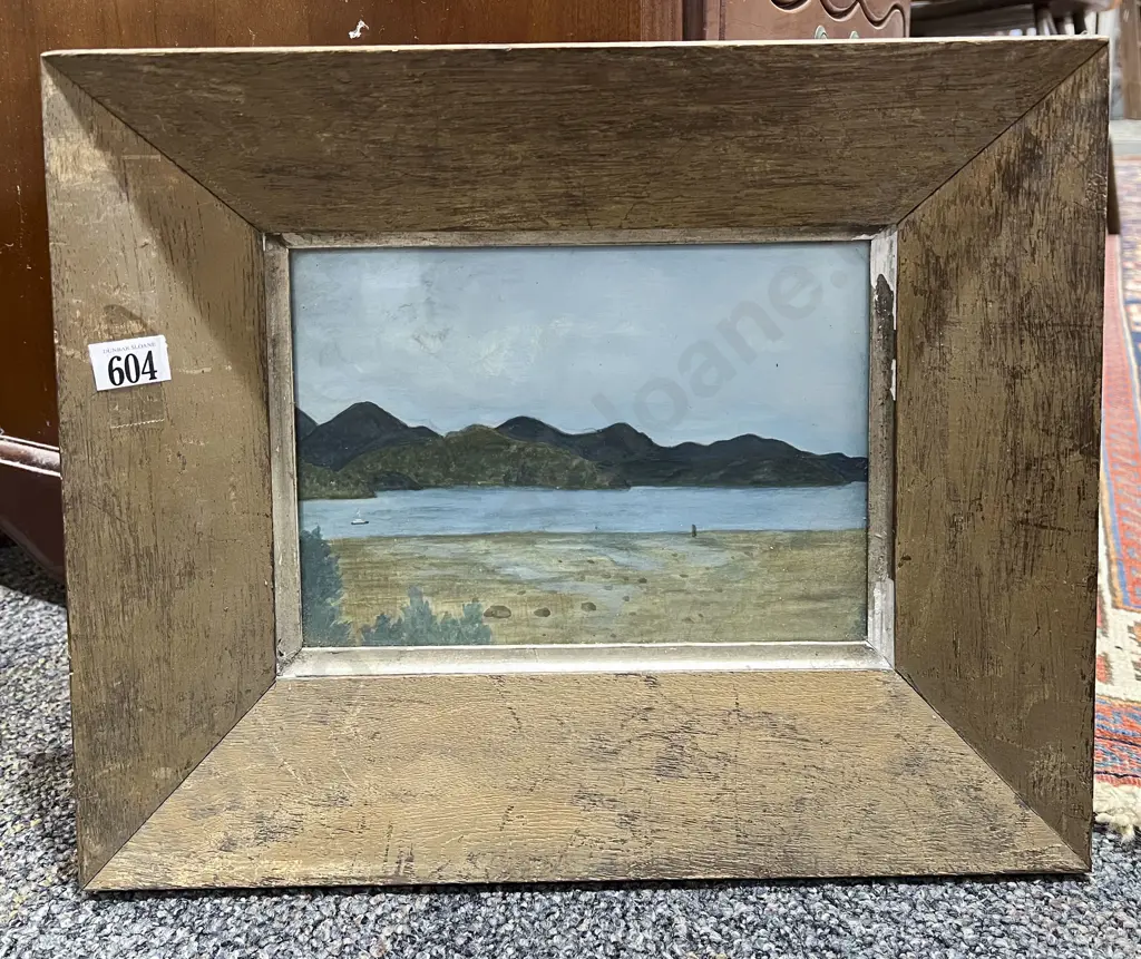 Oak Framed Vintage Coastal Scene Image 1++
