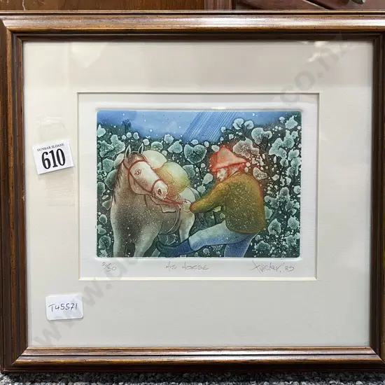 Gary Tricker - "His Horse" - Ltd Edition 02/30