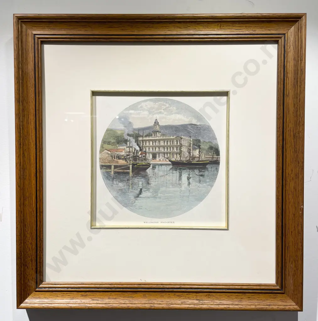 Framed Historical Print of Wellington Post Office Image 1++