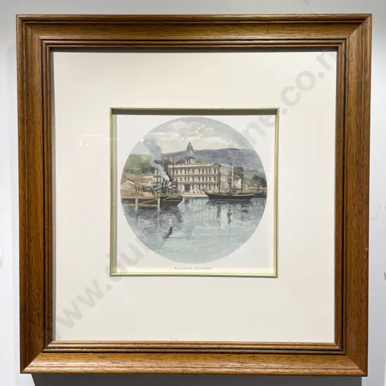 Framed Historical Print of Wellington Post Office