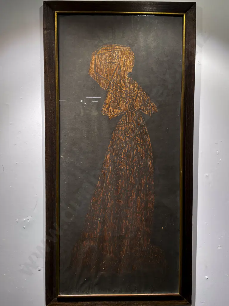 Framed Brass Rubbing Image 1++