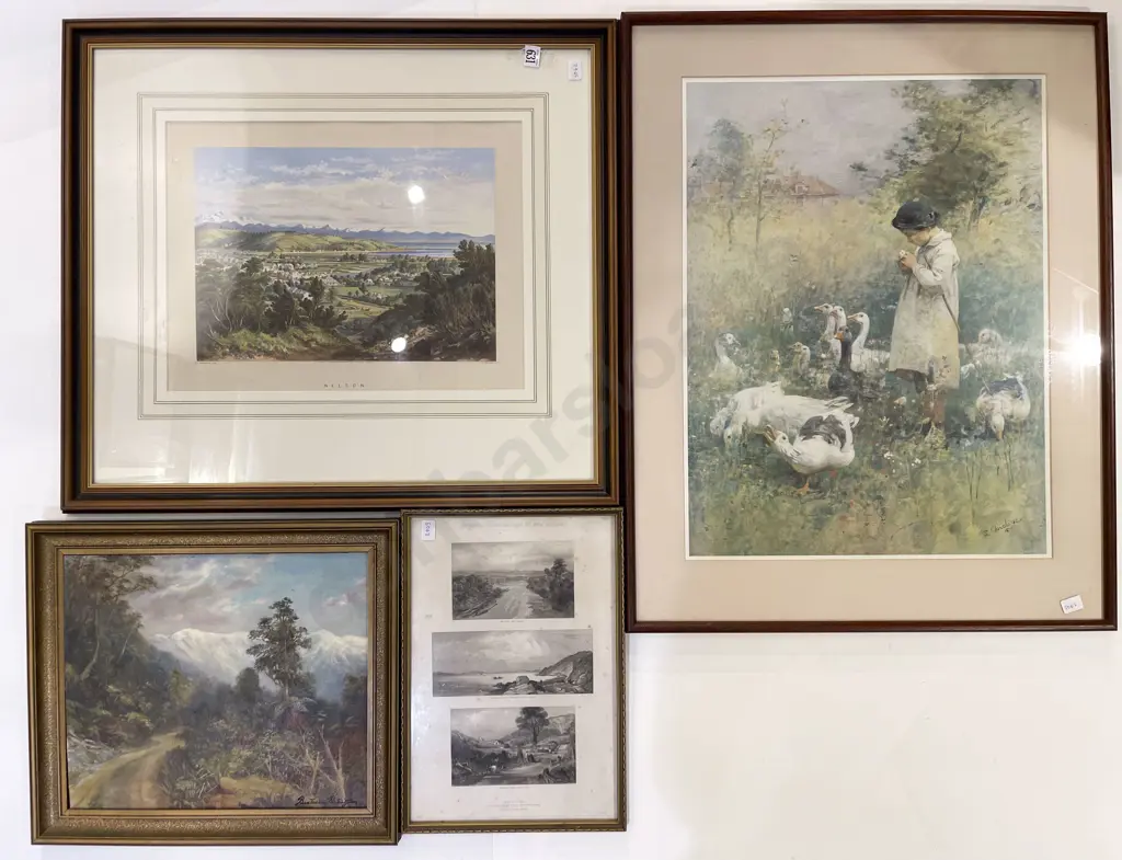 Framed Historical Print of Nelson & Four Framed Prints Image 1++