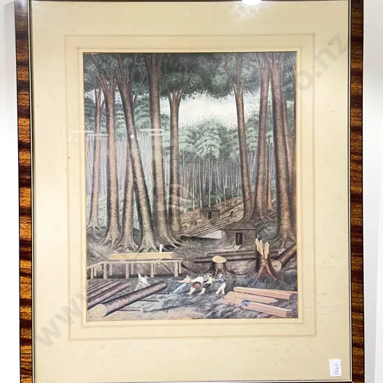 Framed Historical Print of Nelson & Four Framed Prints