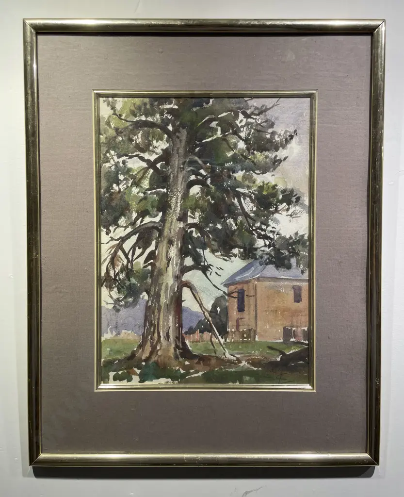 Unknown Artist - Tree Study - Watercolour Image 1++