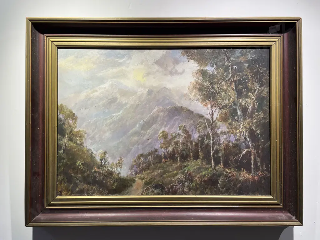 F. Bianchi - "Waiohine Gorge" - Oil on Board Image 1++