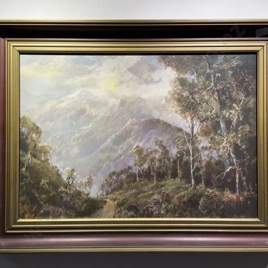 F. Bianchi - "Waiohine Gorge" - Oil on Board